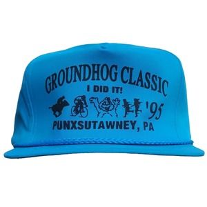 Groundhog Classic Punxsutawney PA 95 Hat Cap Strapback Adjustable Logo Rope